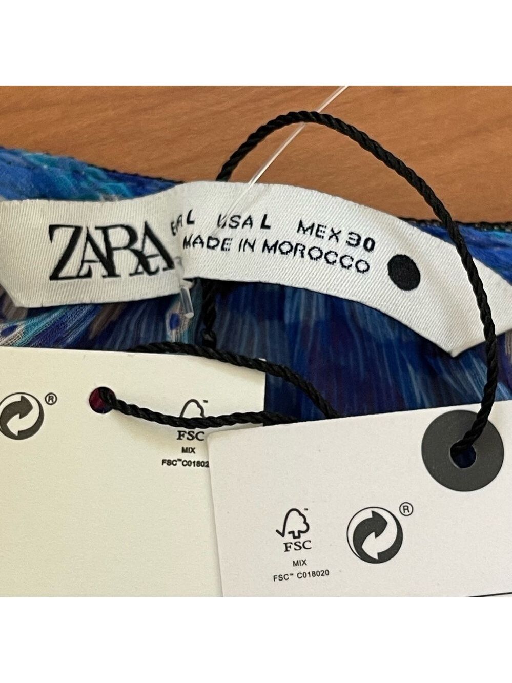 ZARA Printed Halter top swing multicoloured top L Rainbow Coastal Resortwear - Picture 9 of 10